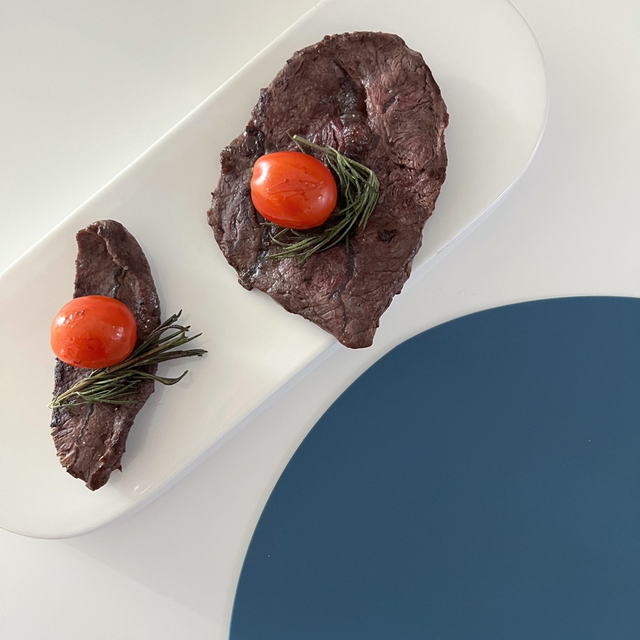 토마토 고기 구이 플레이팅