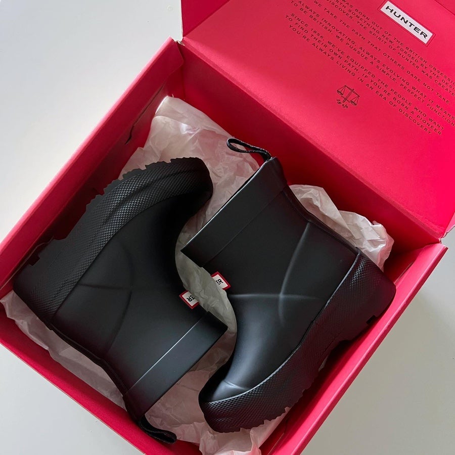 헌터 키즈 레인부츠 우비 코디