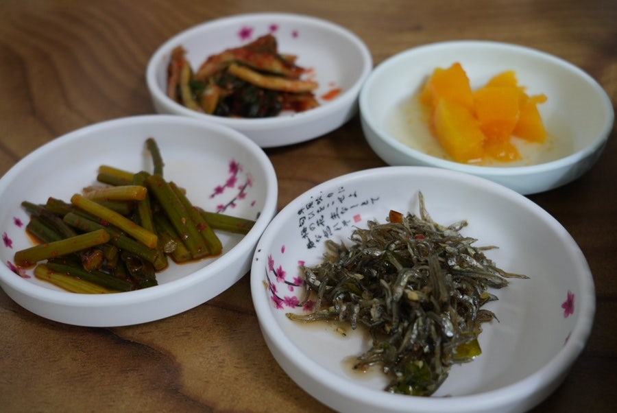 산수정식당 밑반찬