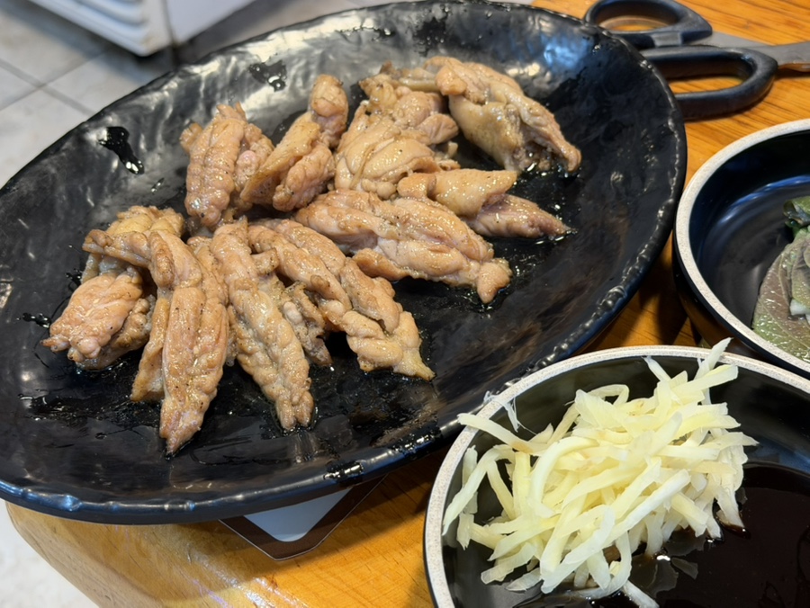 천장어 제주지사 후식 팥빙수