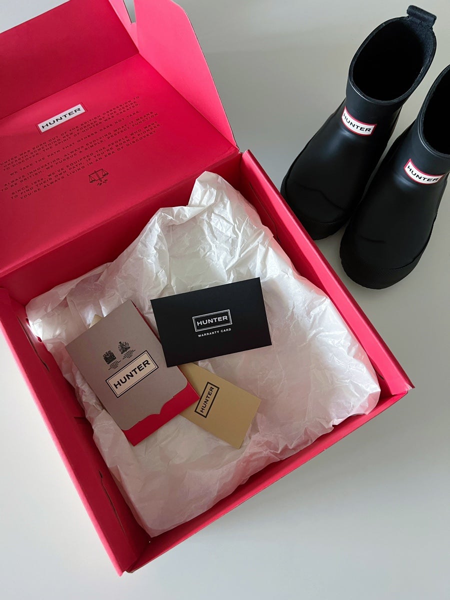헌터 키즈 레인부츠 밑창