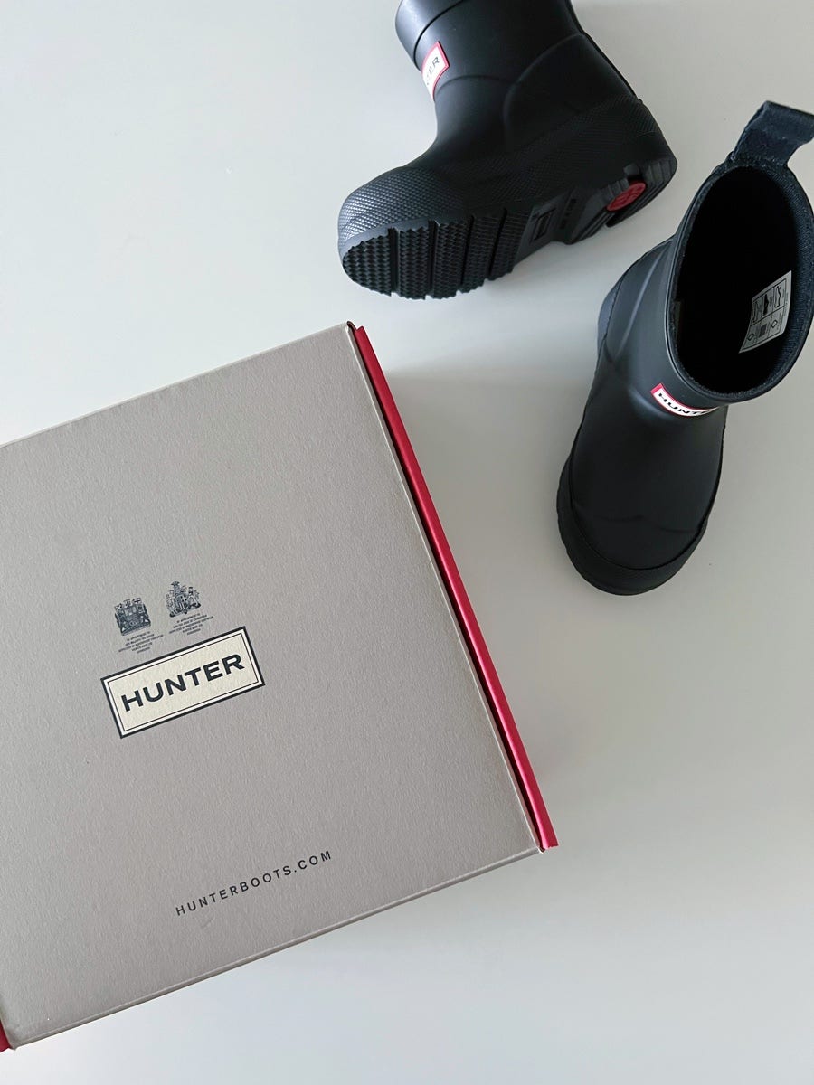 헌터 키즈 레인부츠 디테일