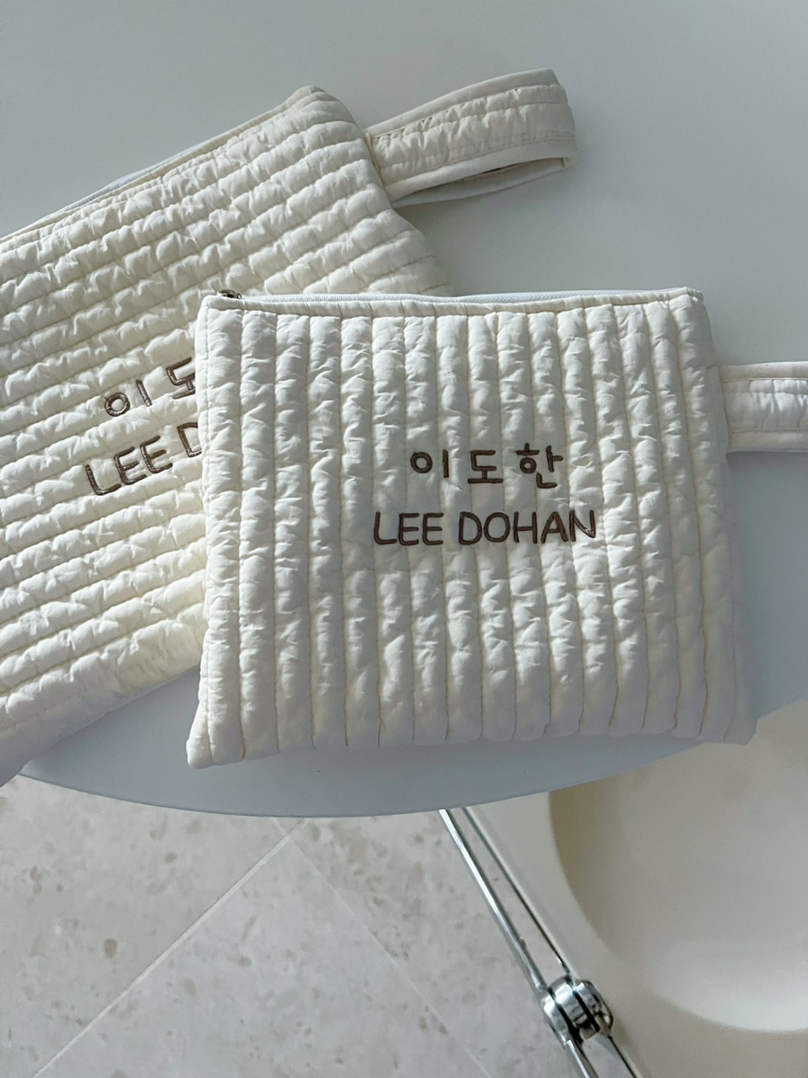 어린이집 여벌옷 파우치 구매 후기 | 이름 자수 맞춤 제작 다용도 파우치