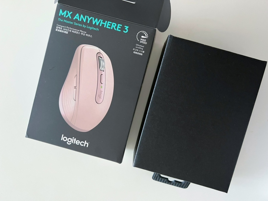 로지텍 MX ANYWHERE 3 맥북과 함께